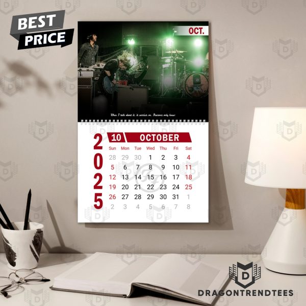 Foo Fighters Happy 2025 Calendar