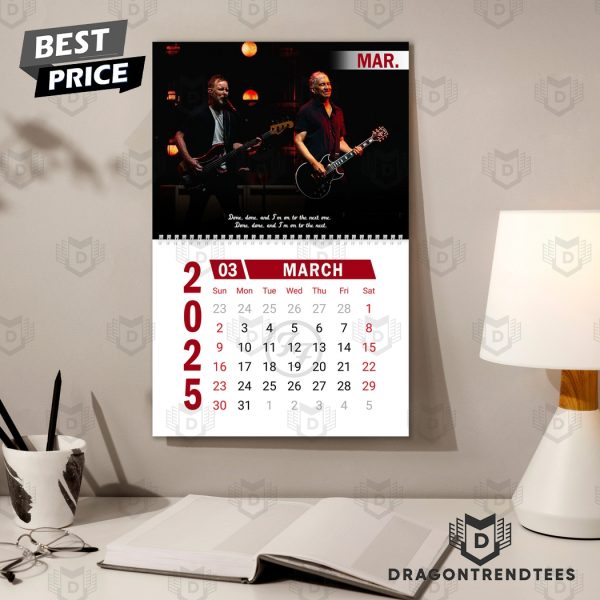 Foo Fighters Happy 2025 Calendar