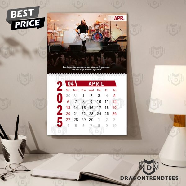 Foo Fighters Happy 2025 Calendar