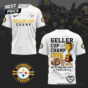 Pittsburgh Steelers Geller Cup Champ 1996 Like The Turkey, Ross Is Done 3D T-Shirt – White