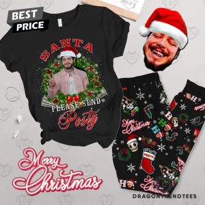 Santa Please Send Post Malone Pajamas Set