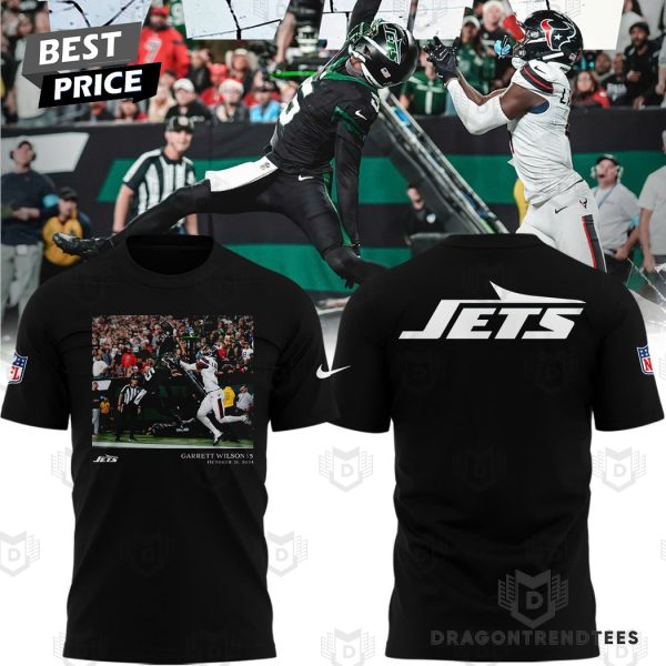 Garrett Wilson Black New York Jets Flash Features Week 3D T-Shirt