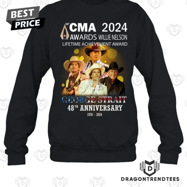 George Strait 48th Anniversary 1976-2024 Signature Unisex T-Shirt