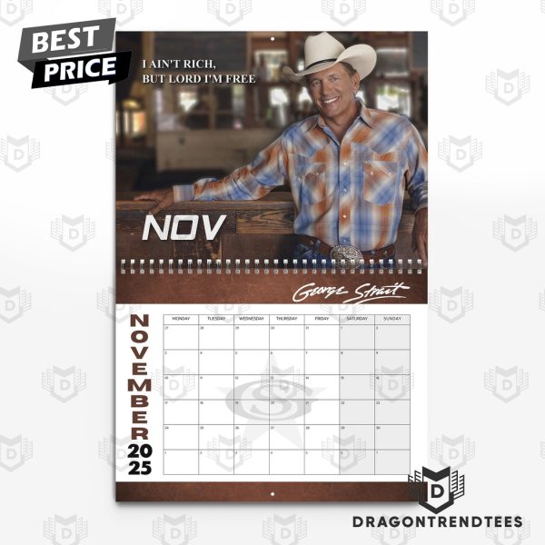 George Strait Siganture 2025 Calendar