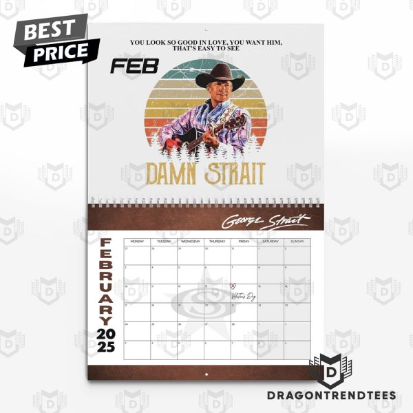 George Strait Siganture 2025 Calendar