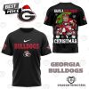 Georgia Bulldogs – Have A Bulldogs Christmas 3D T-Shirt – Red