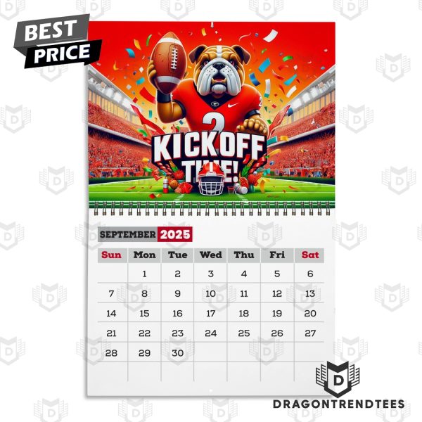 Georgia Bulldogs New Year 2025 Calendar