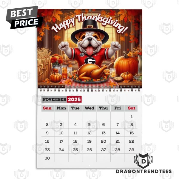 Georgia Bulldogs New Year 2025 Calendar