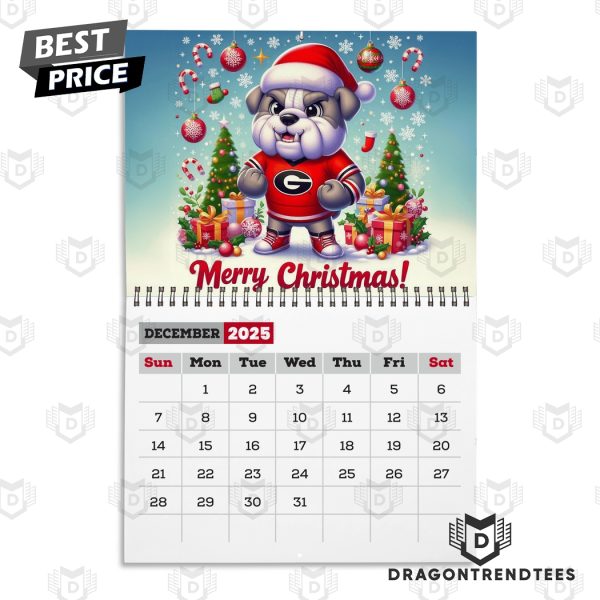 Georgia Bulldogs New Year 2025 Calendar