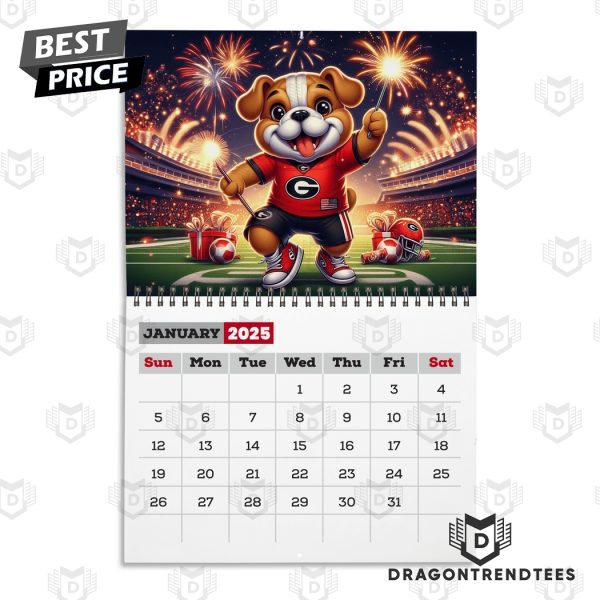 Georgia Bulldogs New Year 2025 Calendar