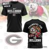 Georgia Bulldogs Thankful For The Bulldogs 3D T-Shirt – Red