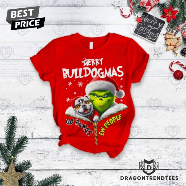 Georgia Bulldogs x The Grinch Merry Bulldogmas Pajamas Set