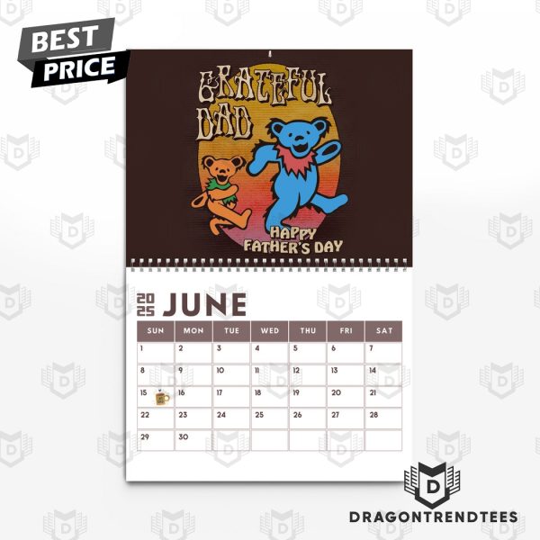 Grateful Dead Happy 2025 Calendar