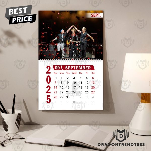 Green Day Happy 2025 Calendar