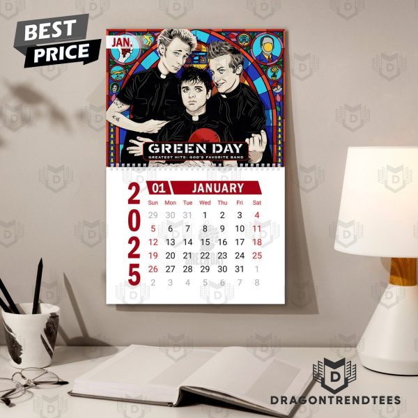 Green Day Happy 2025 Calendar