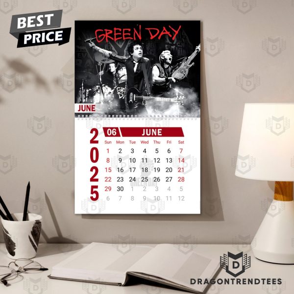 Green Day Happy 2025 Calendar