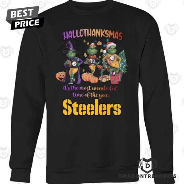 Hallothanksmas It The Most Wonderful Time Of The Year – Pittsburgh Steelers Unisex T-Shirt