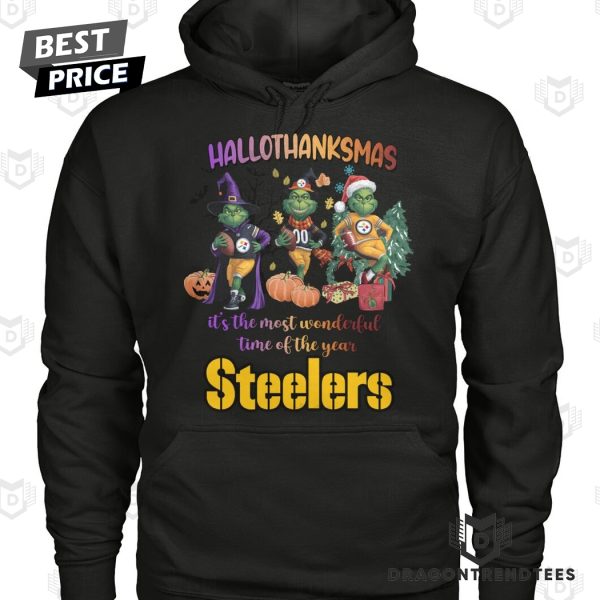 Hallothanksmas It The Most Wonderful Time Of The Year – Pittsburgh Steelers Unisex T-Shirt