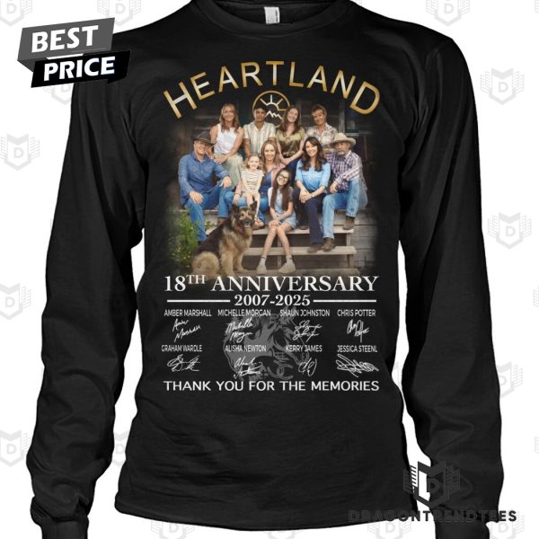 Heartland 18th Anniversary 2007-2025 Signature Thank You For The Memories Unisex T-Shirt