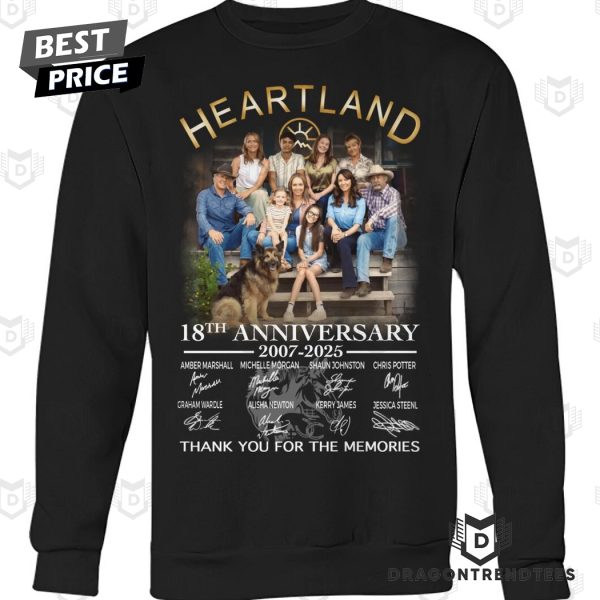 Heartland 18th Anniversary 2007-2025 Signature Thank You For The Memories Unisex T-Shirt