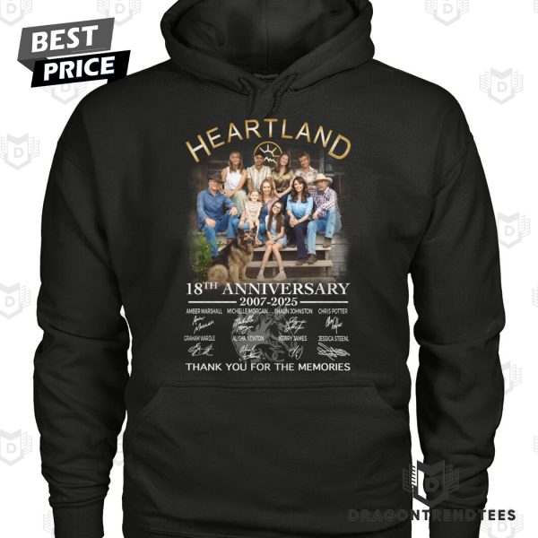 Heartland 18th Anniversary 2007-2025 Signature Thank You For The Memories Unisex T-Shirt