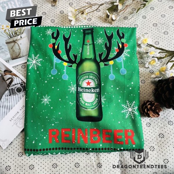 Heineken Beer Reinbeer Ugly Christmas Sweater