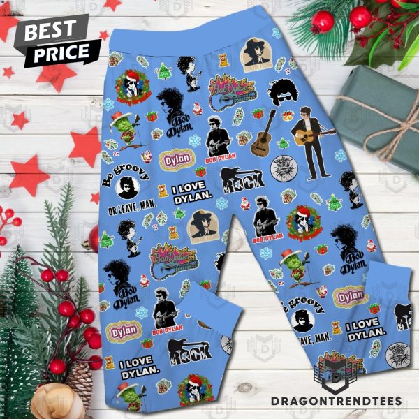 Here Comes Santa Claus Bob Dylan Pajamas Set