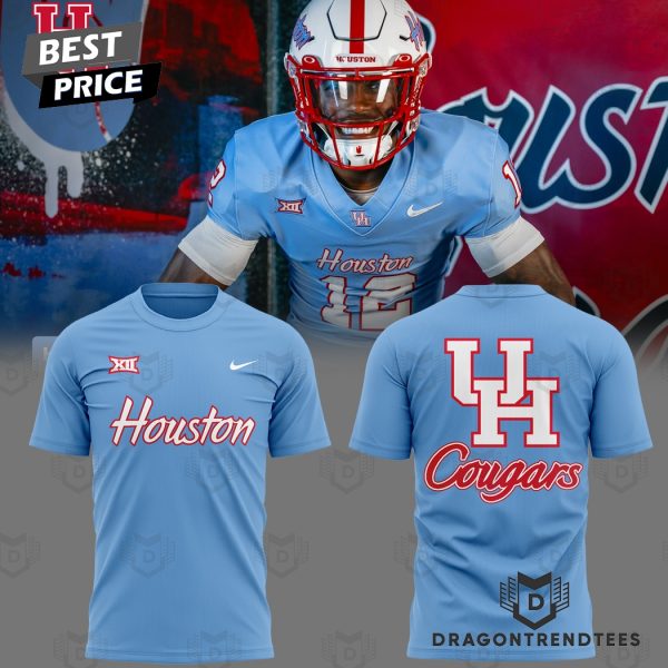 Houston Cougars Football Logo 3D T-Shirt