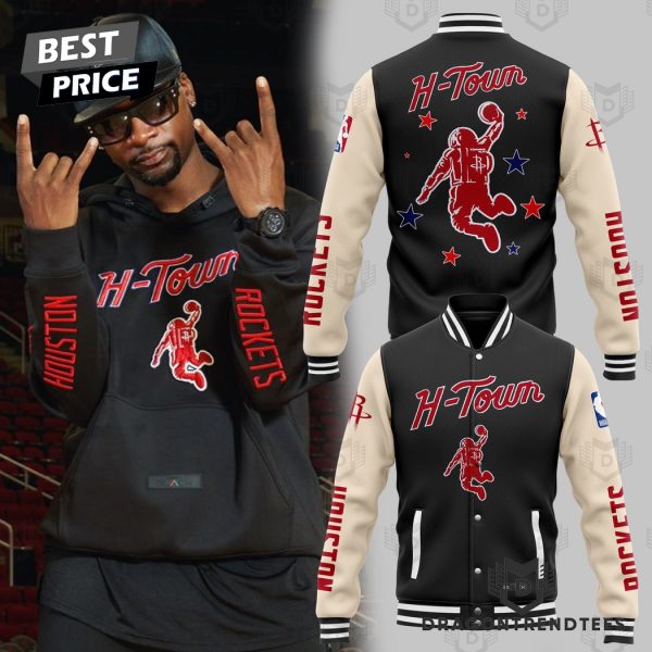 Houston Rockets Basketball H-Town Baseball Jacket