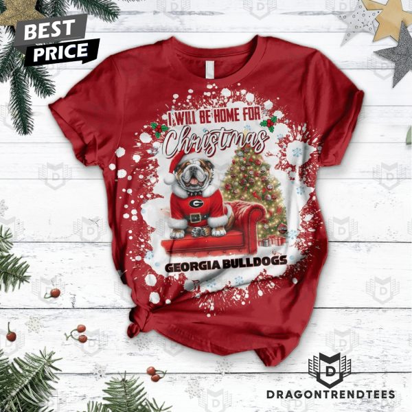 I Will Be Home For Christmas Georgia Bulldogs Pajamas Set