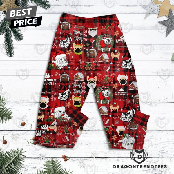 I Will Be Home For Christmas Georgia Bulldogs Pajamas Set