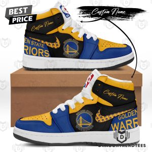 Personalized Golden State Warriors Logo Air Jordan 1 High Top