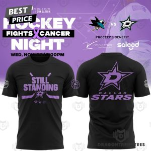 Dallas Stars 2024 Hockey Fights x Cancer Night 3D T-Shirt