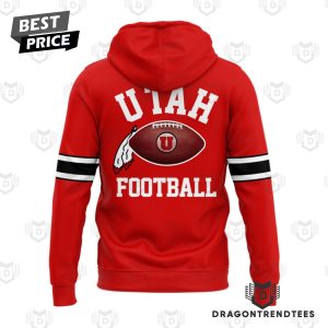 Personalized Utah Utes Football Team Logo Design Hoodie – Red