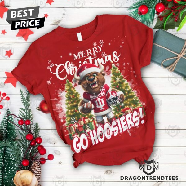 Indiana Hoosiers Merry Christmas Go Hoosiers Pajamas Set