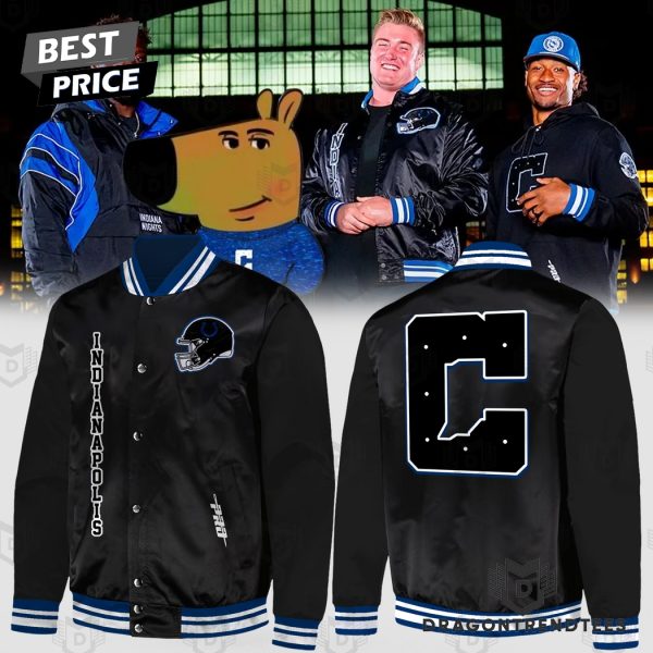 Iniana Night Indianapolis Colts Football Baseball Jacket