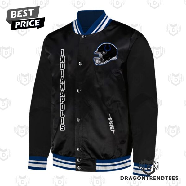 Iniana Night Indianapolis Colts Football Baseball Jacket