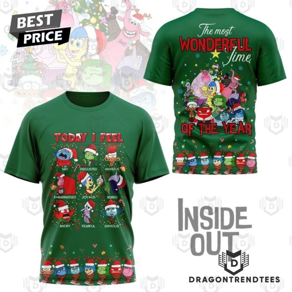 Inside Out -The Most Wonderful Time Of The Year 3D T-Shirt – Green