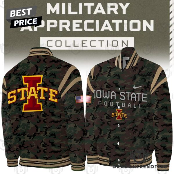 Iowa State Cyclones 2024 Military Appreciation Baseball Jacket