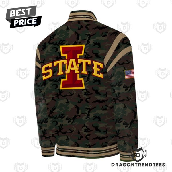 Iowa State Cyclones 2024 Military Appreciation Baseball Jacket