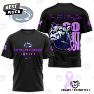 Penn State Nittany Lions Tackle Pancreatic Go Fight Win 3D T-Shirt