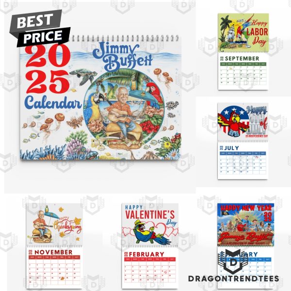 Jimmy Buffett New Year 2025 Calendar