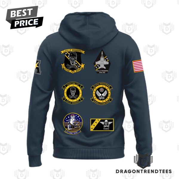 Jolly Rogers Navy Midshipmen Logo Design Hoodie