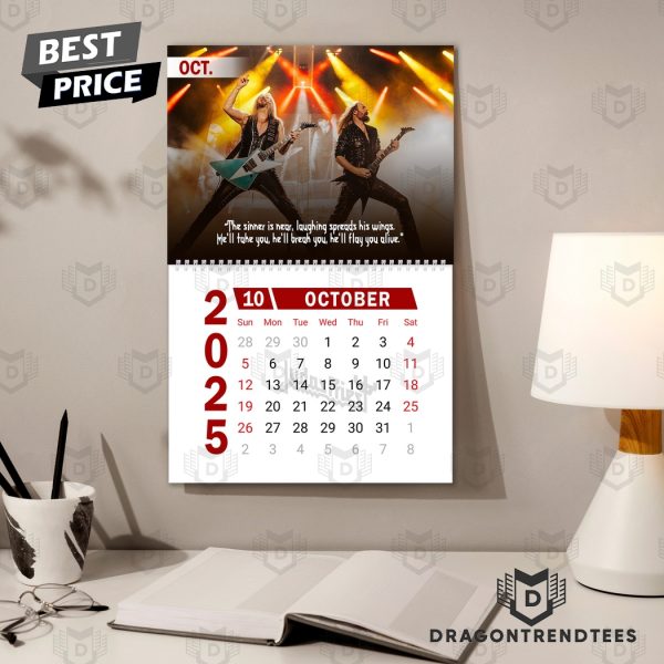 Judas Priest Happy 2025 Calendar