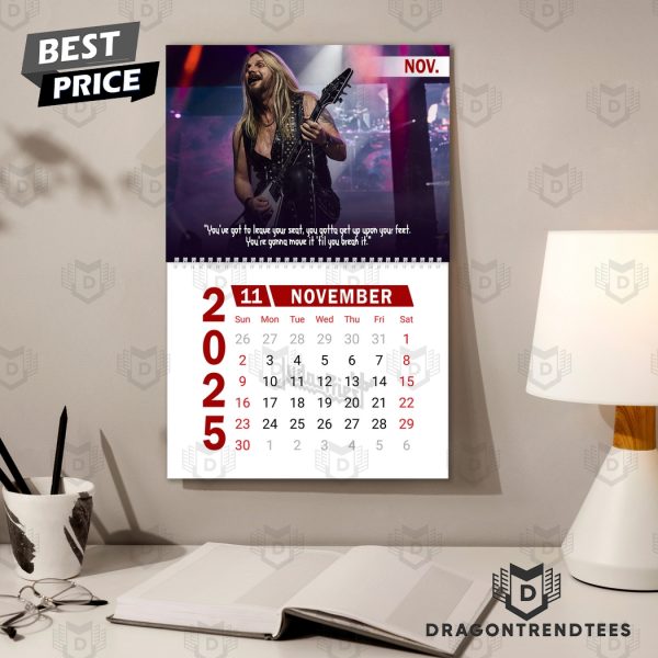 Judas Priest Happy 2025 Calendar