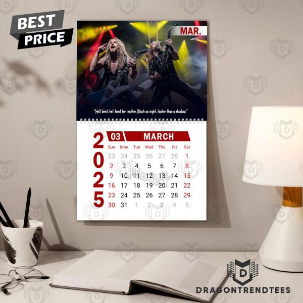 Judas Priest Happy 2025 Calendar