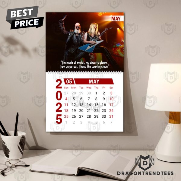 Judas Priest Happy 2025 Calendar