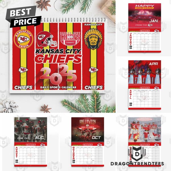 Kansas City Chiefs 2025 Daily Sports Calendar