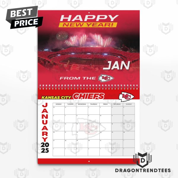 Kansas City Chiefs 2025 Daily Sports Calendar