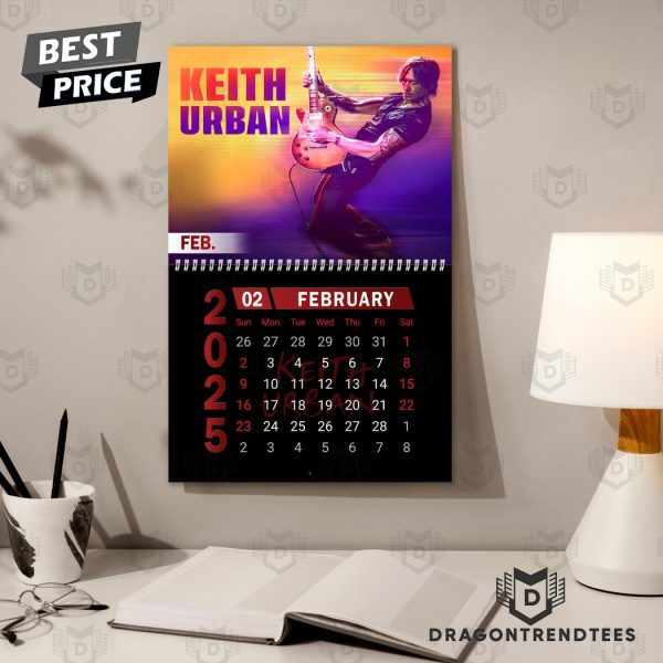 Keith Urban Happy New Year 2025 Calendar